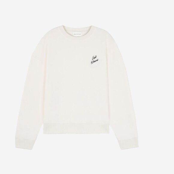 🐚 Maison Kitsuné “Café Kitsuné Relax Sweatshirt” – Tapioca, Unisex Large (NWT) - Picture 8 of 14
